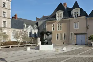 Eloi: Sculpture, Place Saint Eloi, Angers, Maine-et-Loire, France