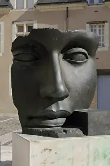 Eloi: Sculpture, Place Saint Eloi, Angers, Maine-et-Loire, France