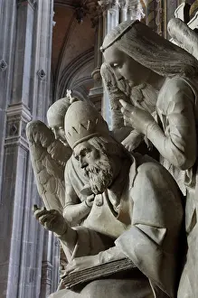 Eustache: Sculpture of Pope Alexander II, Eglise Saint-Eustache