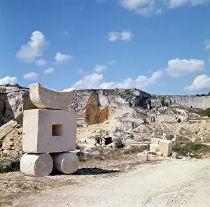 Burgenland: Sculpture in quarry of St. Margarethen