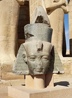 Pschent: Sculpture, Second courtyard, Ramesseum, Theban Necropolis
