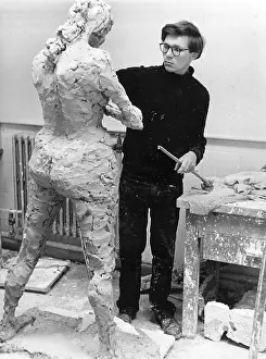 Sculpting: Sculpture student at Corsham