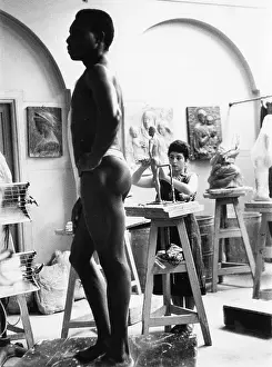 Fiftiesroger: Sculpture student and model at Central School of Art