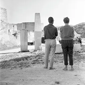 Sculpting: Sculptures in quarry of St. Margarathen