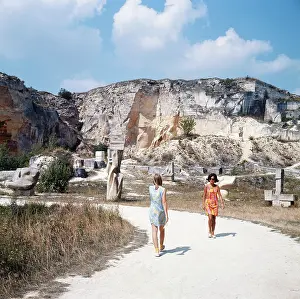 Burgenland: Sculptures in quarry of St. Margarethen