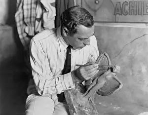 Figurines: A scupltor at work