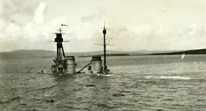 Scuttled: Scuttling of German fleet at Scapa Flow, post-WW1