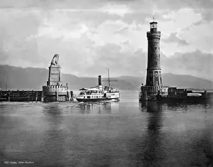 Koenig: SD Konig Wilhelm in Lindau, around 1900