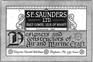 S.e.saunders: S.E. Saunders - Aircraft Constructors