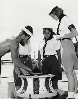 Aden: Sea Rangers learning about Royal Navy