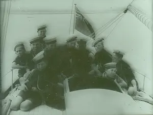 Sea Scouts on deck