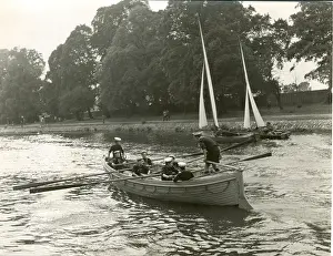 Whaler: Sea Scouts rowing a whaler