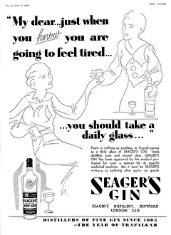Soothing: Seager's Gin advertisement, 1935