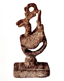 Joseon: A Seal with Phoenix-shaped handle made of copper, Korea