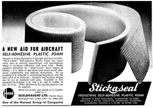 Adhesive: Sealdraught Self Adhesive Plastic Foam. Stick-a-Seal