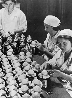 Sealing: Sealing and labelling some of the thousands of