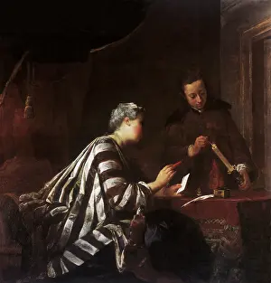 Chardin: Sealing the Letter, by Chardin