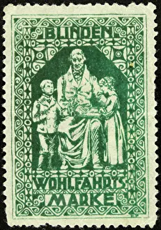 Blindness: Sealing stamp Blind welfare