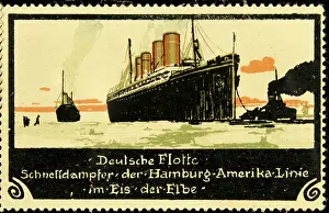Bottcher: Sealing stamp German fleet express steamer