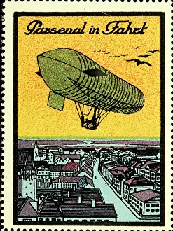 Parseval: Sealing stamp Parseval airship