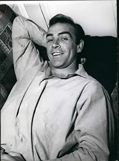Quizzical: Sean Connery, Scottish actor, smiling