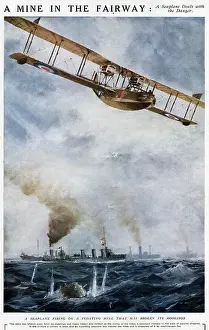 Eliminate: Seaplane fire at mine 1918