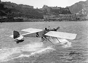 Marcel: Seaplane in the port of Monaco, 1914
