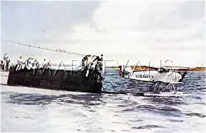 Submerging: Seaplane on a US submarine