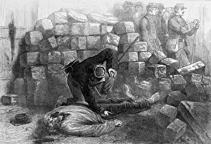 Requisition: Searching a body; Paris Commune 1871