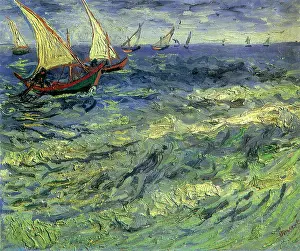 Saintes: Seascape at Saintes-Maries, by Van Gogh