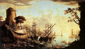 Salvator: Seascape at Sunset, by Rosa