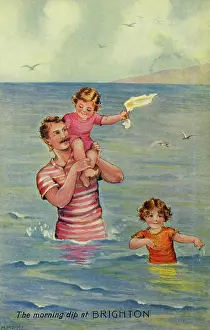 Mittie: Seashore. The morning dip