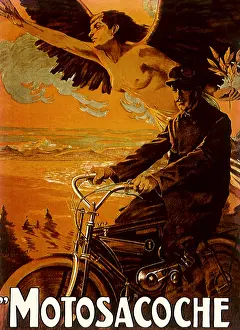 Clipart: Seaside Motorcycle Ride