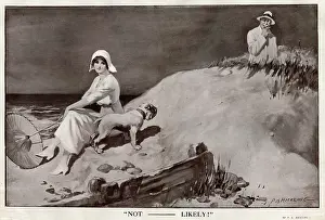 Lecherous: Seaside scene, Not ---- Likely!