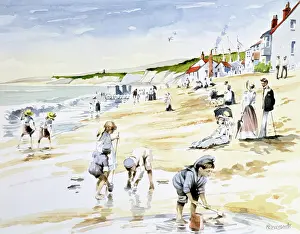 Malcolm Greensmith Collection: Seaside scene - Turn of the Century