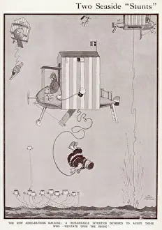 Bungee: Two seaside stunts by William Heath Robinson