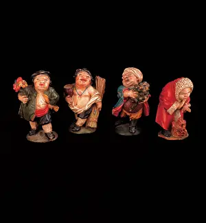 Stammel: Four seasons as grotesque figures