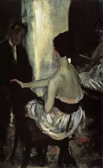 Glackens: Seated Actress with Mirror