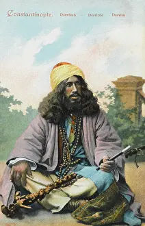 Seekers: Seated Dervish with knotted stick