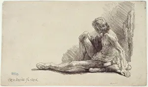 Intimacy: Seated male nude