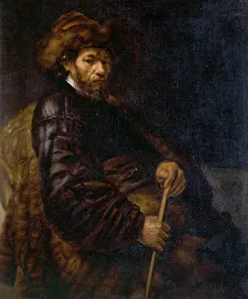 Brodsworth: A Seated Man with a Stick