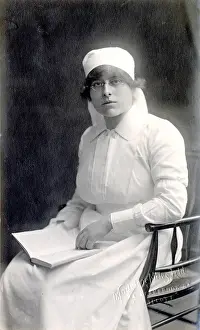 The Royal College Of Nursing: Seated Nurse with Book