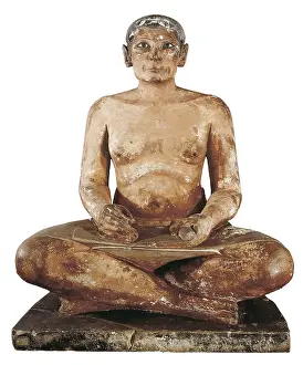 Misr: The Seated Scribe. 28th-23rd c. BC. It belongs