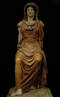 Minerva: Seated statue of Minerva