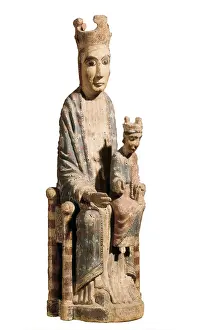 Childish: Seated Virgin with Child. 12th-13th c. Polychromatic