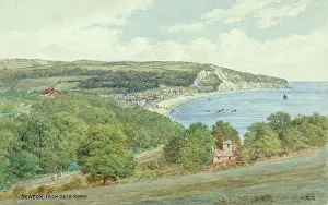 Seaton: Seaton, Devon, viewed from Beer Road