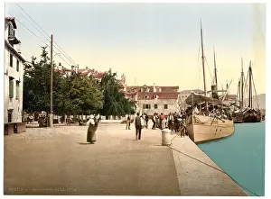 Sebenico: Sebenico, the alla water front, Dalmatia, Austro-Hungary