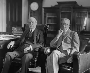 Business Suits: Sec. of State Charles Evans Hughes with George Harvey