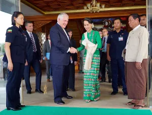 Foreign Policy: Sec. of State, Rex Tillerson, meets with Burmese