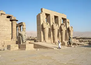 Hypostyle: Second courtyard, Ramesseum, Theban Necropolis, Thebes